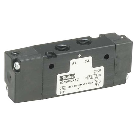 Valve, Air Pilot,4 Way,1/4 In Port