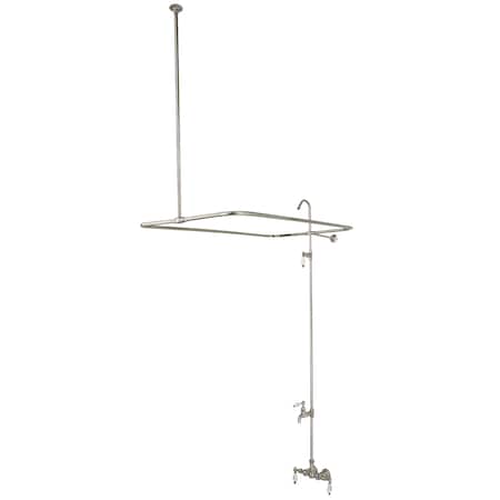 Wall-Mount Clawfoot Tub Faucet, Brushed Nickel, Tub Wall Mount