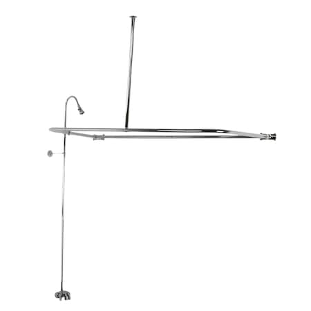 Clawfoot Tub Faucet Packages, Polished Chrome, Tub Wall Mount