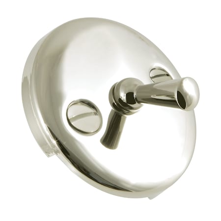 Solid Brass, Round, Overflow Plate with Trip
