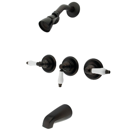 Tub and Shower Faucet, Oil Rubbed Bronze, Wall Mount