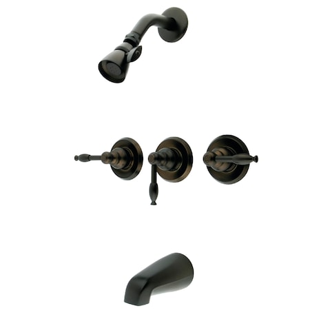 Tub and Shower Faucet, Oil Rubbed Bronze, Wall Mount