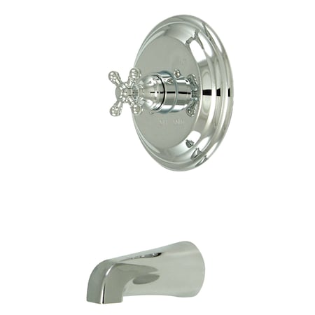 Tub and Shower Faucet, Standard, 2, Wall Mount, Polished Chrome