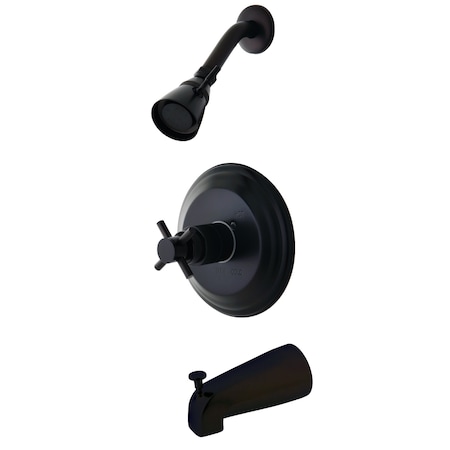 Tub and Shower Faucet, Standard, 3, Wall Mount, Oil Rubbed Bronze