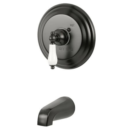 Tub and Shower Faucet, Standard, 2, Wall Mount, Oil Rubbed Bronze
