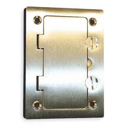 Box Cover, Floor Box Type, 1 Gang, Brass