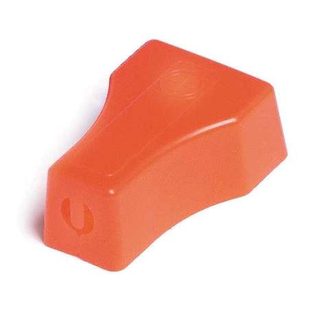 Terminal Protector, Snap-On, PVC, Red, PK5