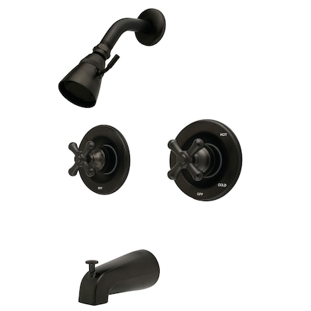 Tub and Shower Faucet, Oil Rubbed Bronze, Wall Mount