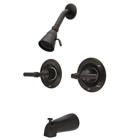 Tub and Shower Faucet, Oil Rubbed Bronze, Wall Mount