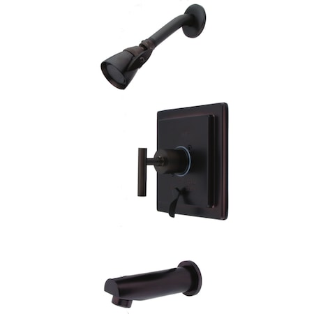 Tub and Shower Faucet, Oil Rubbed Bronze, Wall Mount