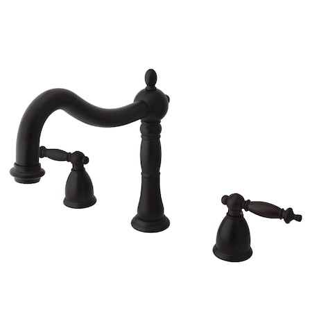 Roman Tub Faucet, Oil Rubbed Bronze, Deck Mount