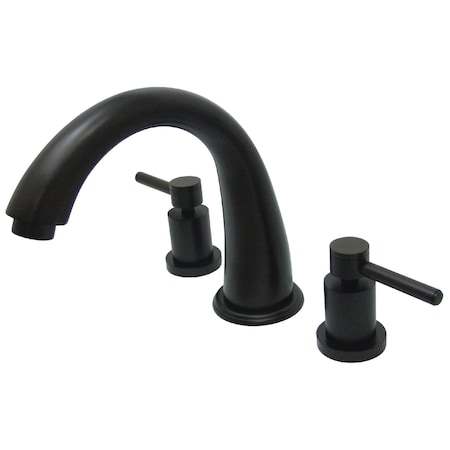 Roman Tub Faucet, Oil Rubbed Bronze, Deck Mount