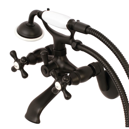 Wall-Mount Clawfoot Tub Faucet, Matte Black, Wall Mount