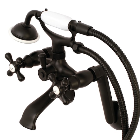 Wall-Mount Clawfoot Tub Faucet, Matte Black, Tub Wall Mount
