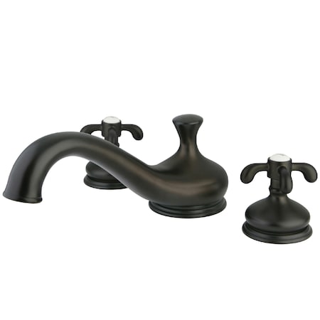Roman Tub Faucet, Oil Rubbed Bronze, Deck Mount