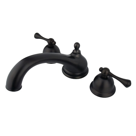 Roman Tub Faucet, Standard, 8" to 36", 3, Deck Mount, Oil Rubbed Bronze