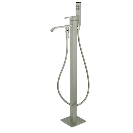 Freestanding Tub Faucet, Brushed Nickel, Freestanding