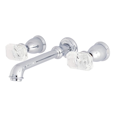 Roman Tub Faucet, Polished Chrome, Wall Mount