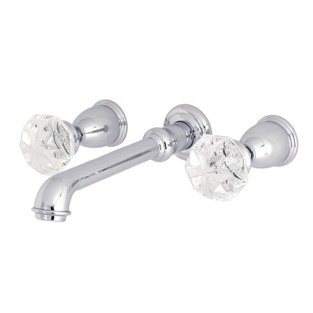 Roman Tub Faucet, Polished Chrome, Wall Mount