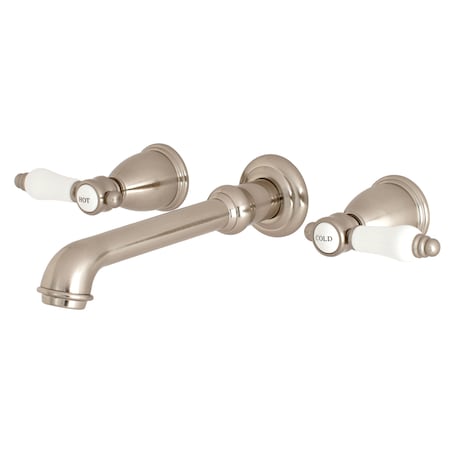 Roman Tub Faucet, Brushed Nickel, Wall Mount