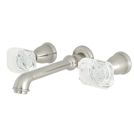 Roman Tub Faucet, Brushed Nickel, Wall Mount