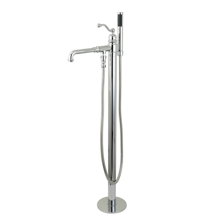 Freestanding Tub Faucet, Polished Chrome, Freestanding