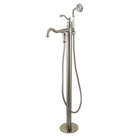 Freestanding Tub Faucet, Brushed Nickel, Freestanding