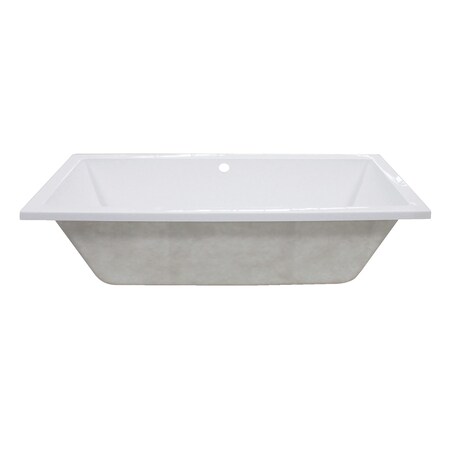 VTPN593017C 59" Acrylic Drop In Rectangu, 59.06" L, 29.5" W, White, Acrylic, Center