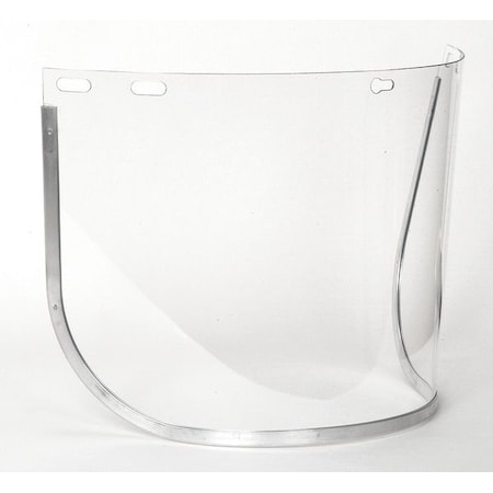 Face Shield Visor, Clear Visor, 8" Height, Uncoated Lens, Clear
