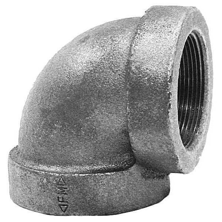 90 Degree Elbow 90 Degree Elbow, 1" x 3/4" Pipe, FNPT, Cast Iron, Class 125
