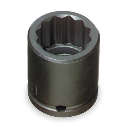 1/2 in Drive Impact Socket 7/8 in Size 12 pt Standard Depth, Black Oxide