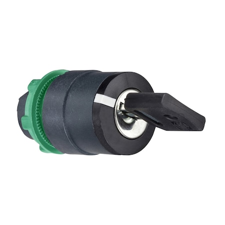 Non-Illum Selector Swtch,22mm,3 Pos,Keyd