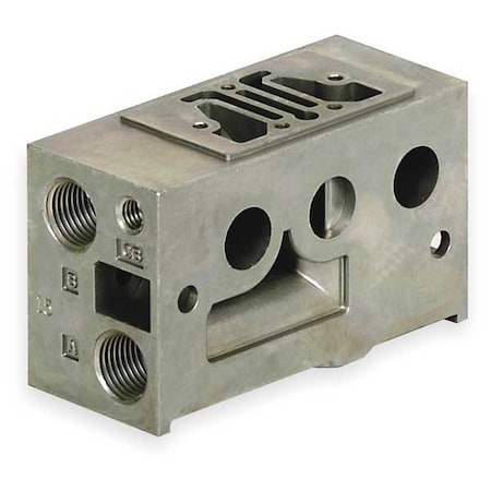 Manifold Block,1 Station,1/8 NPT