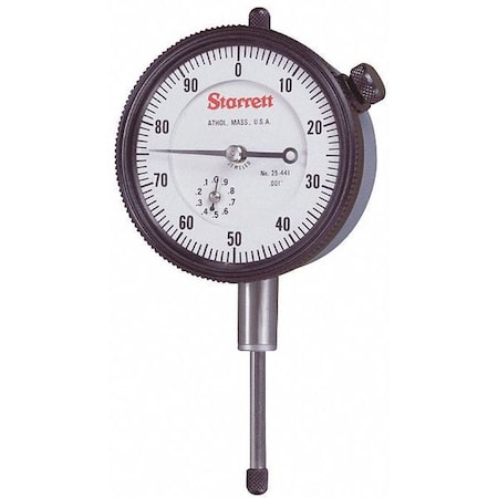 Dial Indicator,0 to 1 In,0-100