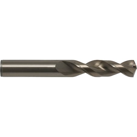 Screw Machine Drill Bit, 5/64 in Size, 135  Degrees Point Angle, Cobalt Steel, Straw/Bronze Finish