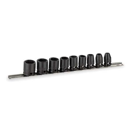 3/8" Drive Impact Socket Set, SAE, 9 pcs