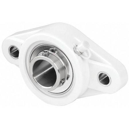 Falange,2 Bolt,Thermplstc SS,Bore 1.25"