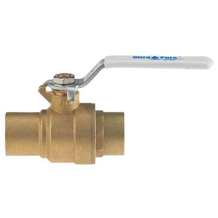 1" Sweat Brass Ball Valve Inline