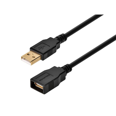 USB 2.0 Extension Cable,10 ft.L,Black