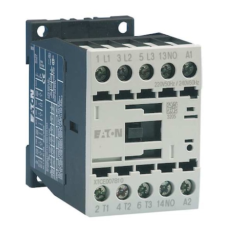 IEC Magnetic Contactor, 1NC, 24V AC, 3 P, Non-Reversing, Screw