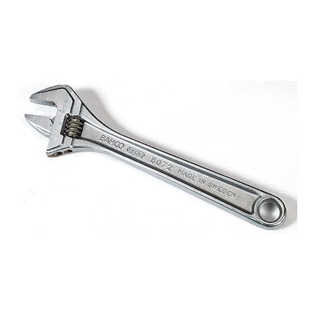 Bahco Adj. Wrench,12",1-3/8" Cap.,Chrome