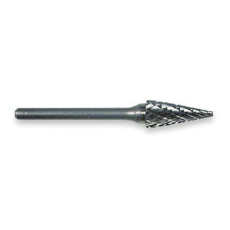 Carbide Bur,Included Angle,3/8,dbl Cut