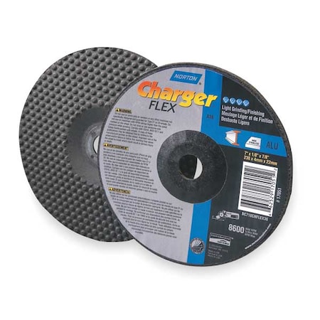 Depressed Center Grinding Wheel, Type 29, 4 1/2 in Dia, 0.125 in Thick, 7/8 in Arbor Hole Size