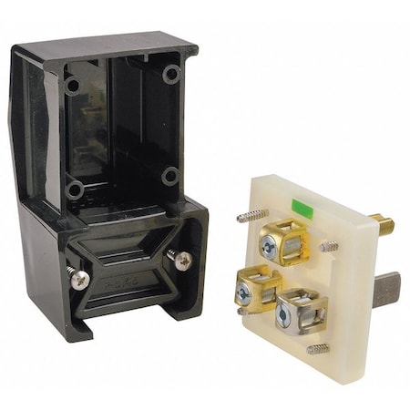Straight Blade Plug, 5-50P, 50 A, 125V AC, 2 Pole, Screw Terminals, Grounded