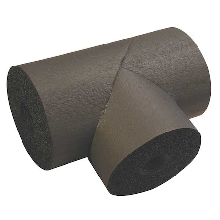 2-3/8" x 59/64" Elastomeric Tee Pipe Fitting Insulation, 1/2" Wall
