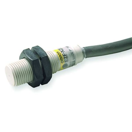 Cylindrical, Inductive Proximity Sensor, 12 mm Dia., Polyarylate Resin, 2 m, Bare Wire, 3 Wires, Shielded