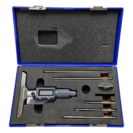 Depth Micrometer,0 to 6",Electronic