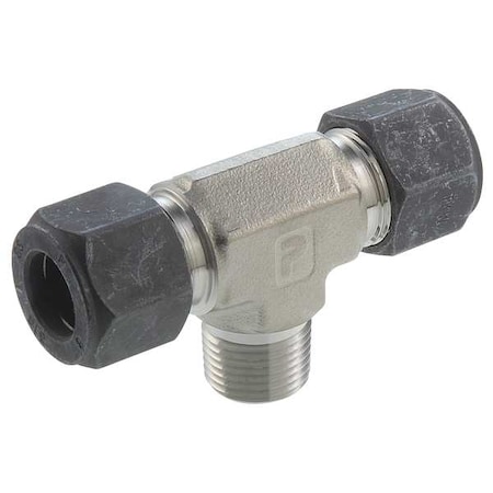 1/4" x 3/8" CPI x MNPT SS Male Branch Tee