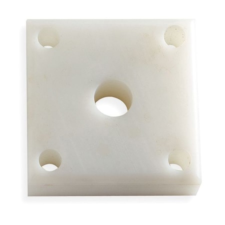 1F554 UHMW-PE Flange Mount Bearing, Solid Rigid (4 Bolt)