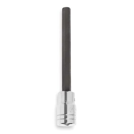 1/2 in Drive Hex Socket Bit SAE 3/8 in Tip, 5 5/8 in L